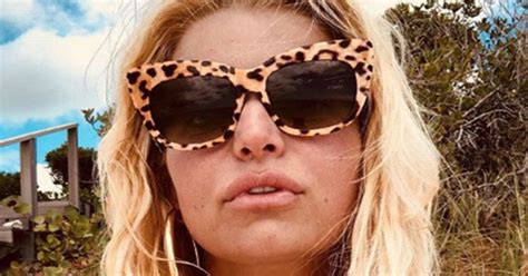 Jessica Simpson Bares Larger Than Life Assets In Plunging Bikini Daily Star