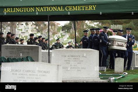 A U S Air Force Honor Guard Casket Team Carries The Casket Containing The Remains Of Actress