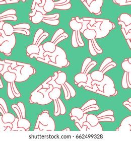 Bunny Sex Pattern Rabbit Intercourse Ornqment Stock Vector Royalty Free 662499328 Shutterstock