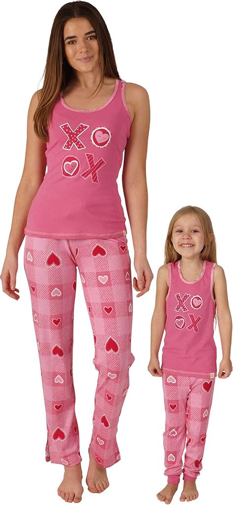 Munki Munki Womens Mommy And Me Tank And Pant 2 Piece Pajama Set At Amazon Womens Clothing Store