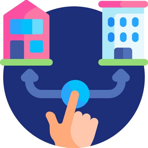 Hybrid Work Detailed Flat Circular Flat Icon