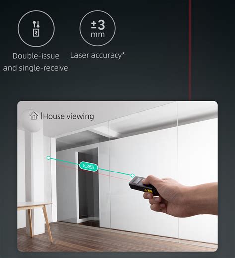 Xiaomi High Accuracy Smart App Laser Meter with Display