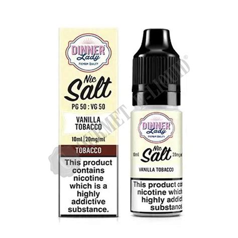 Vanilla Tobacco By Dinner Lady Nic Salts Gourmet E Liquid