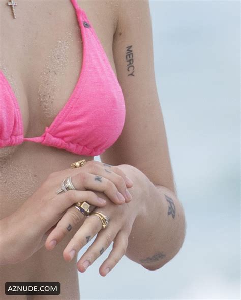 Lourdes Leon Sexy In Pink Bikini On The Beach In Miami Aznude