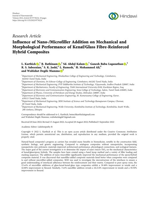 (PDF) Influence of Nano-/Microfiller Addition on Mechanical and ...