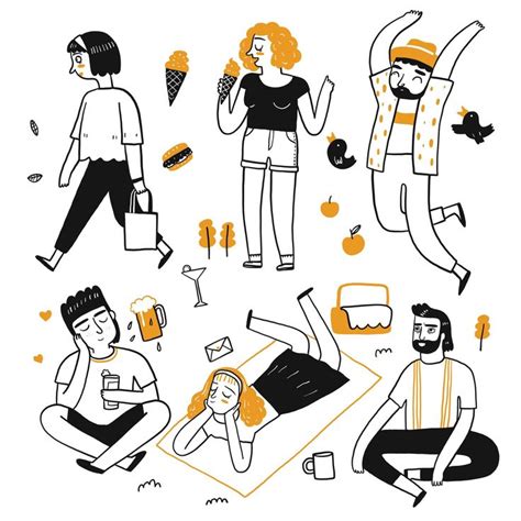 drawing character  people   doodle illustration