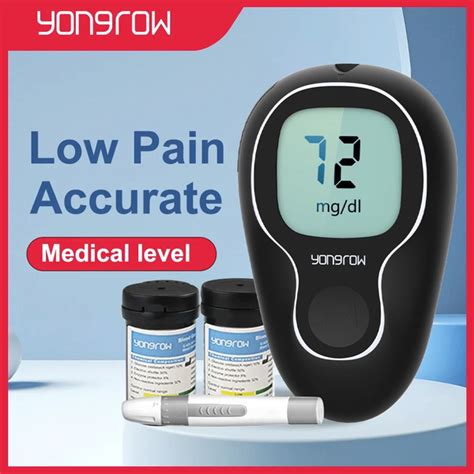 Глюкометр со 100 тест-полосками Иглы Ланцеты YONGROW YK-BGDZ Простое ...