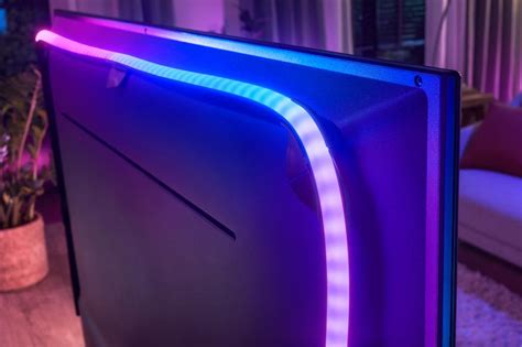 Each LED in the new Philips Hue lightstrip can match different colors ...