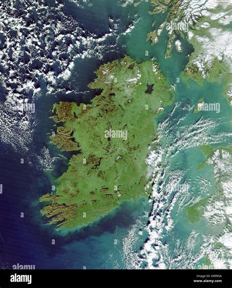 Ireland from space edit2 Stock Photo - Alamy