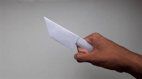 Como Fazer Uma Faca De Papel Origami Youtube