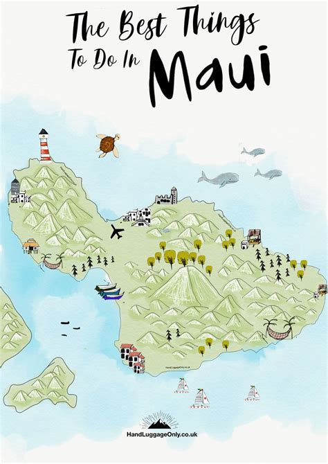 Things To Do On Maui Map