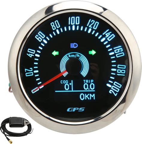 Aramox Gps Speedometer9 32v Dc Led Screen Gps Odometer Speed Gauge With Turn Signal