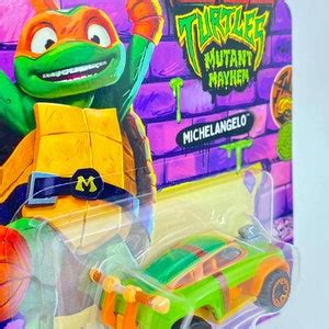 Michelangelo Teenage Mutant Ninja Turtles Mutant Mayhem Nickelodeon Hot Wheels Character