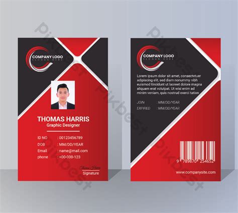 id card templates ai   pikbest