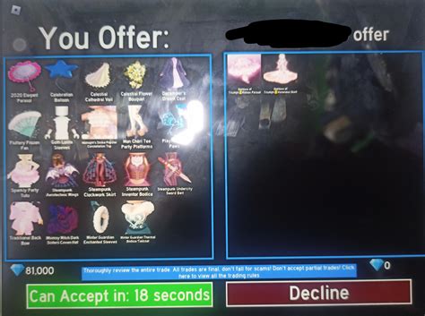 W/F/L? (sorry for cam quality) : r/RoyaleHighTrading