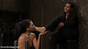 Lesbian Brunette Toyed And Fucked By A Lezdom Babe XXX Dessert