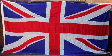 Original Very Large Union Jack Stitched Panel Flag. 4 Yard. 12 X 6 Ft
