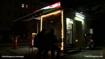 Naked Slave Drives Chariot In Public