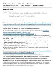 Module 4 Atmospheric Moisture and Stability Analysis Quiz WEAX 201 ...
