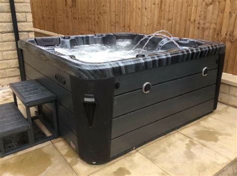 Damaged Bluetooth Hot Tub Maldives Seater Usa Balboa System Black For Sale From United Kingdom