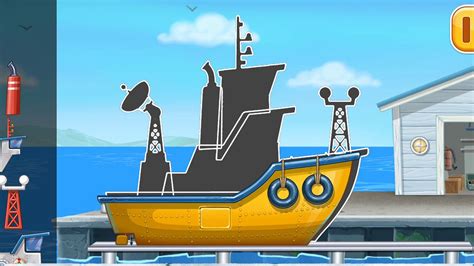 Мультик для мальчиков.(Судно с эхолокатором и водолазное судно). - YouTube