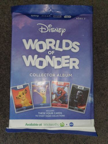 Woolworths Disney Worlds Of Wonder Collector Cards Choose