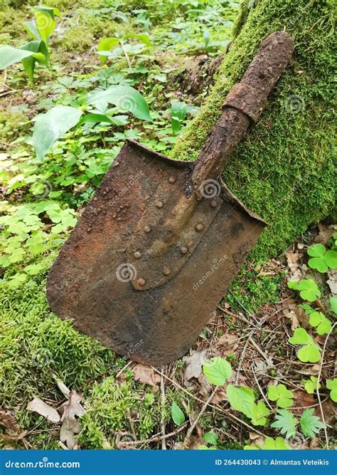 Old Russian Shovel Stock Image Image Of Russian Green 264430043