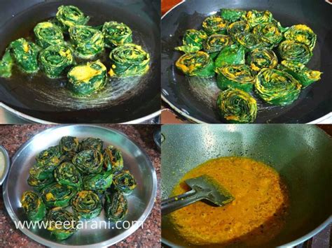 Colocasia Leaves Gravy Vegetable Arbi Ke Patte Ki Sabji Recipe In Hindi