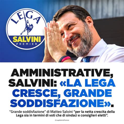 Noi Con Salvini On Twitter Amministrative Salvini La Lega Cresce