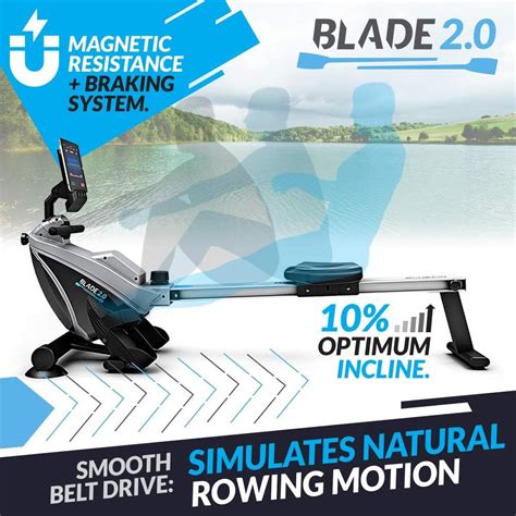 Bluefin Fitness Blade 2.0 Magnetic Rowing Machine
