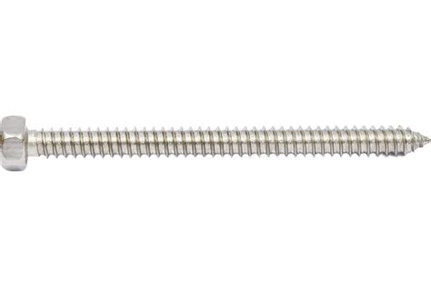 Саморез с шестигранной головой КРЕП-КОМП DIN 7976, неравейка А2, 6,3х80 ...