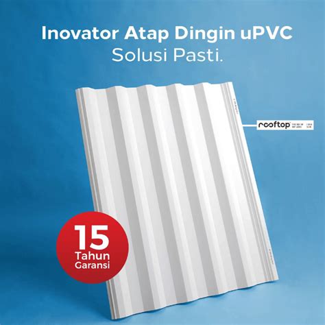 Jual Atap Rooftop Upvc I Series Mm X Mm X M White