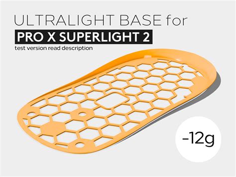 Ultralight Base for Logitech G Pro X Superlight 2 (Free Version) by ...