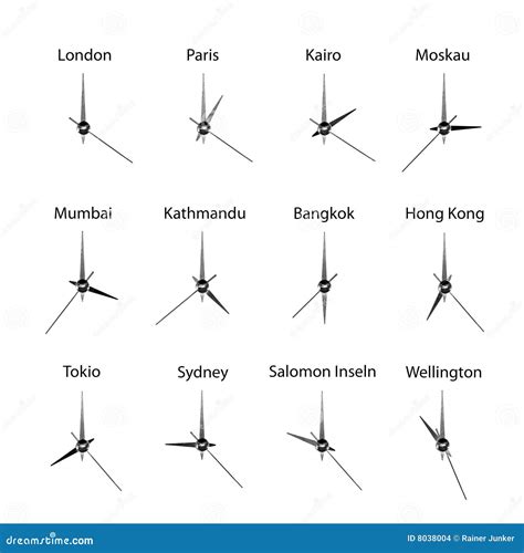 Timezone Clocks Stock Photography | CartoonDealer.com #8038004