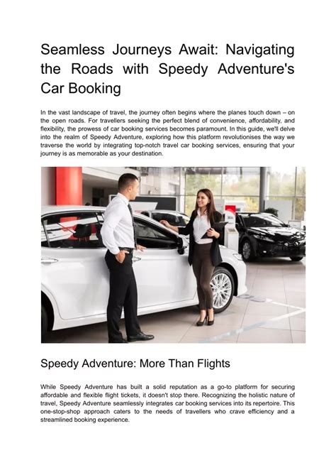 PPT - Seamless Journeys Await_ Navigating the Roads with Speedy ...