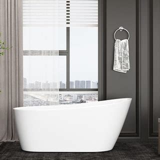 60 inches Acrylic Freestanding Soaking Bathtub - 60 inches - Bed Bath ...