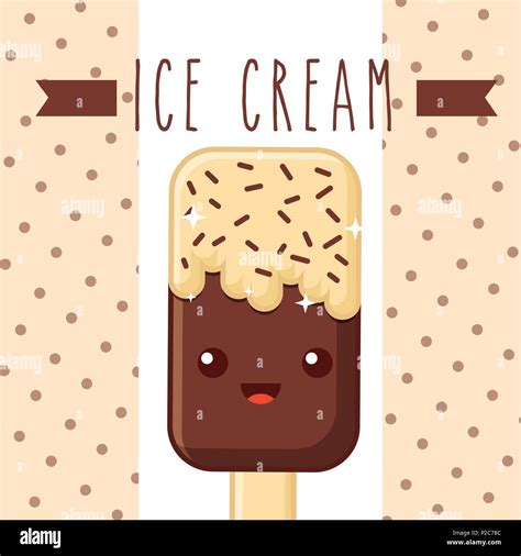 Ice Scream Kawaii Stock Vector Image And Art Alamy