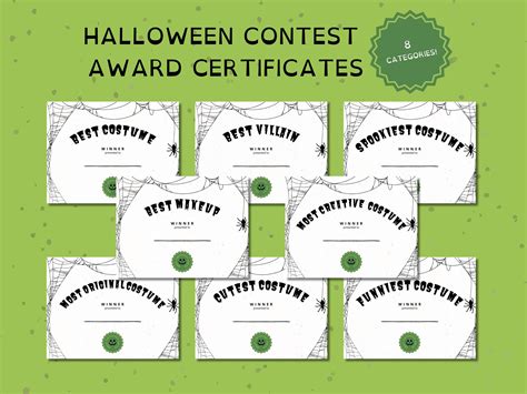 costume contest certificate 2