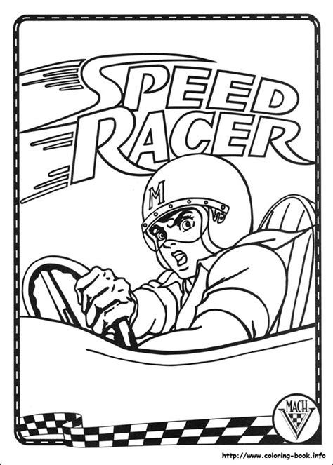 Speed Racer Coloring Pages - Coloring Nation
