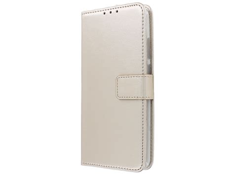 Book Case Mapje Goud Huawei Y6 2019 Hoesje