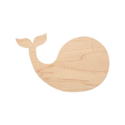 Wooden Whale Cutout | Wood Whale Craft Shape