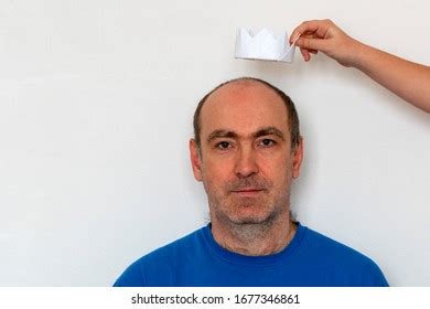 Nude Man White Paper Crown Concept Stock Photo Shutterstock