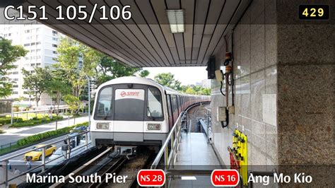 SMRT KHI C151 105 106 NS28 Marina South Pier NS16 Ang Mo Kio YouTube