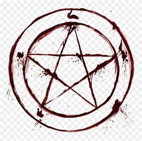 Symbol Blood Bloody Pentagram Creepy Cool Png Effects - Satanic ...