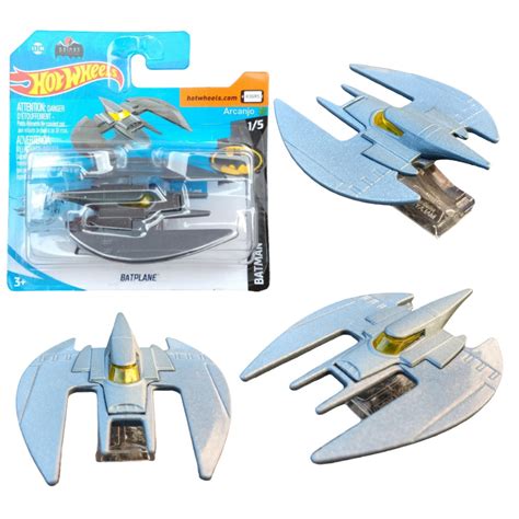 Hot Wheels Batplane Batman DC Cinza Shopee Brasil