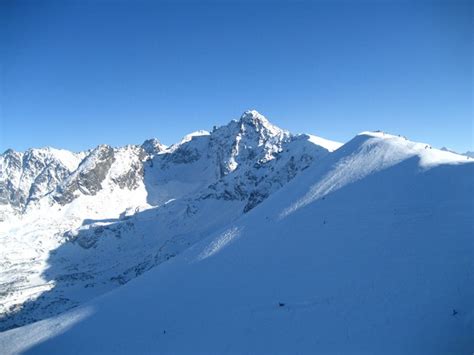 Widok Na Winic Tatry Zim Mountains Tatra Mountains Natural