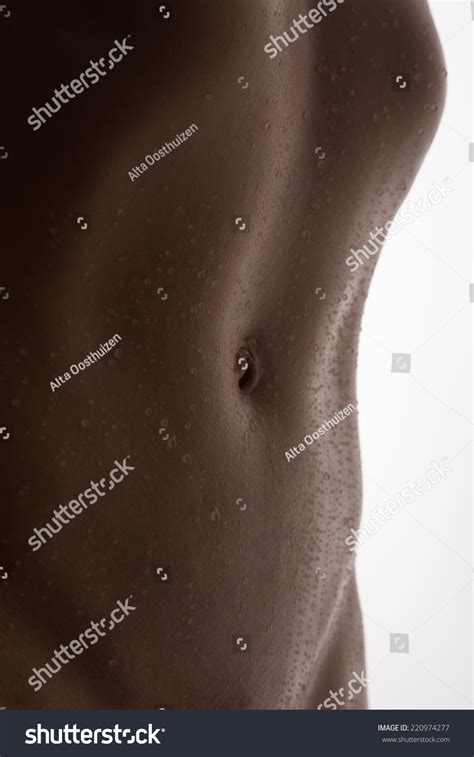 Bodyscape Nude Woman Wet Stomach Back Stock Photo Shutterstock
