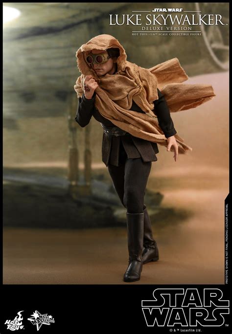Hot Toys Star Wars Return Of The Jedi 1 6 Luke Skywalker Collectible Figure Endor Deluxe
