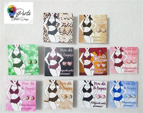 Brinco Tag Personalizada Chá de Lingerie Elo