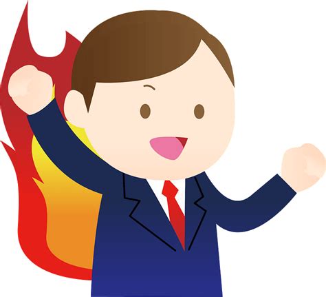 Download Business Man Motivation Clipart - 意志 が 強い イラスト - Png Download ...